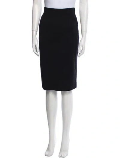 Pre-owned Sportmax Sequin Embellishments Knee-length Skirt In Black