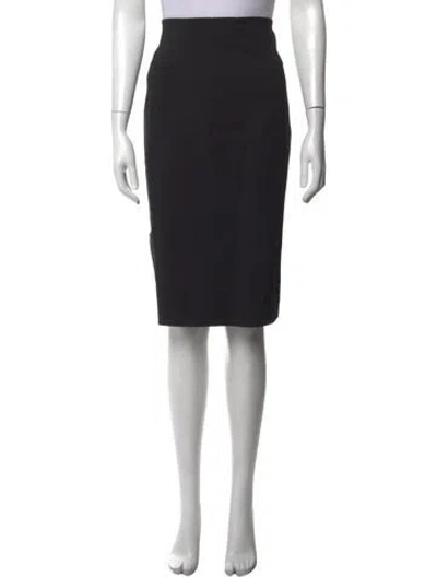 Pre-owned Sportmax Sequin Embellishments Midi Length Skirt In Black