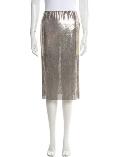 Pre-owned Sportmax Sequin Embellishments Midi Length Skirt W/ Tags In Multi