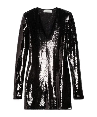 Sportmax Sequined Dress In Black