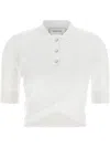 Sportmax White Shaker Polo In White