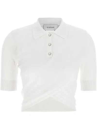 SPORTMAX SPORTMAX SHAKER CROPPED POLO SHIRT