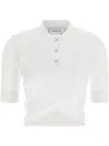 Sportmax White Shaker Polo In White