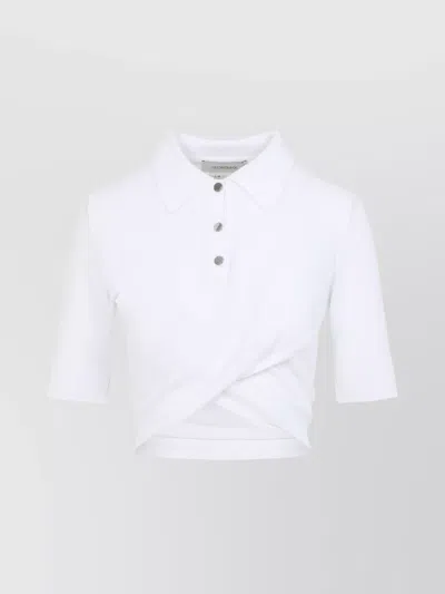 SPORTMAX SHAKER POLO ASYMMETRIC HEM