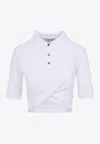 Sportmax White Shaker Polo In White