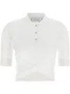 Sportmax White Shaker Polo In White