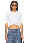 Sportmax White Shaker Polo In White