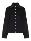Sportmax Spxarena Tailored Virgin Wool Jacket With Sculpted Silhouette In Black