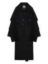 Sportmax Mantel Mit Schalkragen In Black