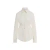 Sportmax Long Shirt With Waist Cut In Neutral