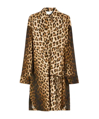 Sportmax Shirt Dress In Brown
