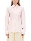 Sportmax Slim-fit Poplin Shirt In Pink