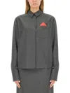 Sportmax Long-sleeved Wool Suit Coat In Grey