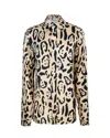 Sportmax Armony Animal Patterned Long-sleeved Shirt In Toni Neutri