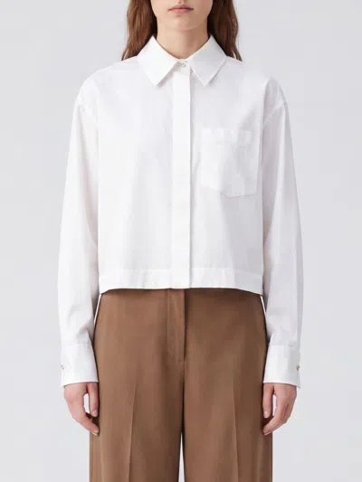 Sportmax Cropped Tailored Shirt In White
