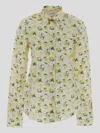 Sportmax Contoured Yoke Print Shirt