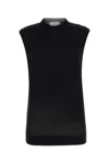 Sportmax Wool Blend Odissea Top In Black
