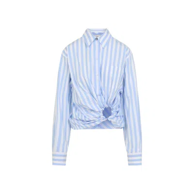Sportmax Long-sleeved Shirt In Blue