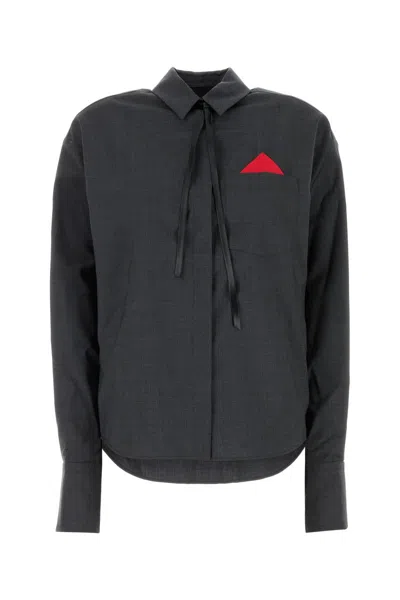 Sportmax Shirts In Dark Gray