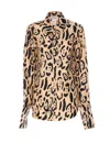 Sportmax Armony Animal Patterned Long-sleeved Shirt In Multicolour