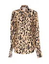 Sportmax Armony Animal Patterned Long-sleeved Shirt In Multicolour