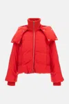Sportmax Anti-drip Short Down Jacket In Red