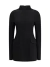 Sportmax Short Sculpted Dress From Klepsydra Capsule In Black