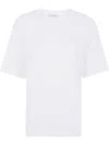 Sportmax Keras Asymmetric Cotton-blend T-shirt In White