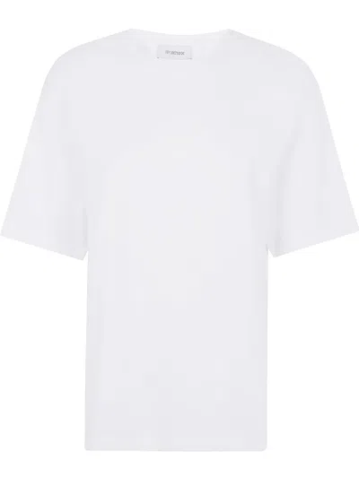 Sportmax Short-sleeve Cotton T-shirt In White