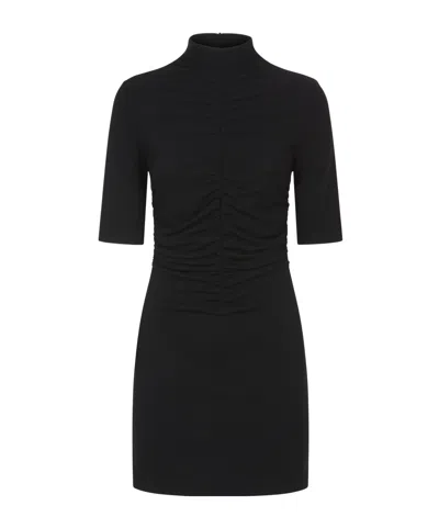 Sportmax Short Sleeve Dress In Black
