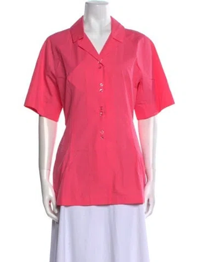Pre-owned Sportmax Short Sleeve Polo W/ Tags In Pink