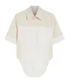 Sportmax Short Sleeve Shirt In Ivory