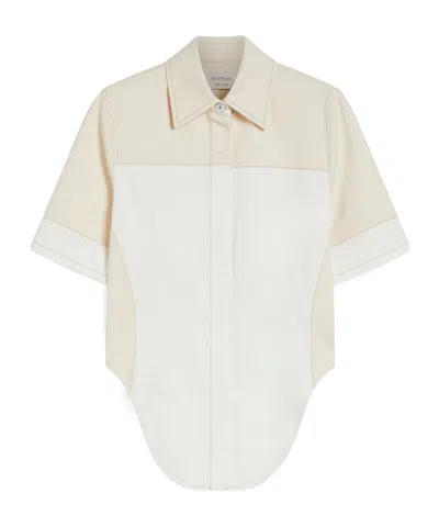 Sportmax Short Sleeve Shirt In Ivory