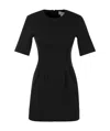 Sportmax Colomba Dress In Double Cotton Fabric In Black