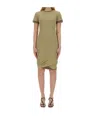 Sportmax Short-sleeved Dress In Green