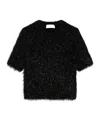 Sportmax Short-sleeved Sweater In Black