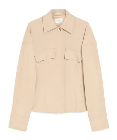 Sportmax Short Stretch Viscose Jacket In Camel