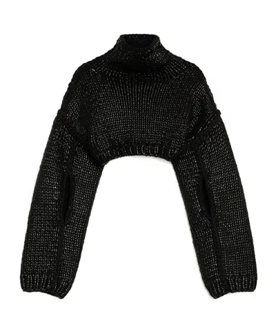 SPORTMAX SPORTMAX HIGH NECK CUT-OUT DETAILED JUMPER