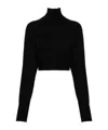 Sportmax Short Turtleneck Sweater In Black