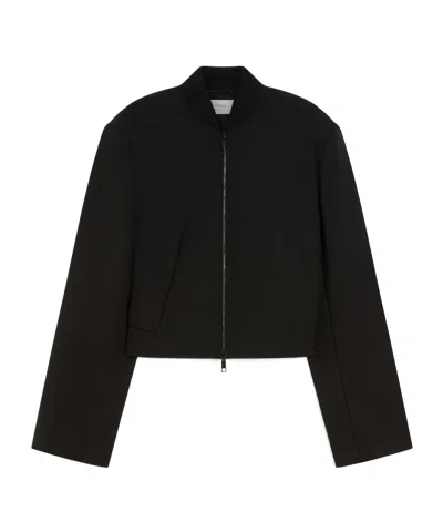 Sportmax Short Wool Coat In Black