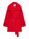 Sportmax Belted Double-breasted Trench Coat In Multi