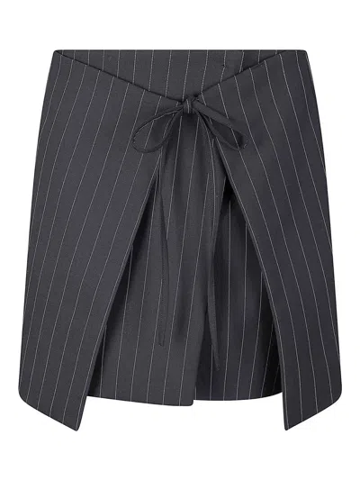 Sportmax Short Wrap Skirt In Black