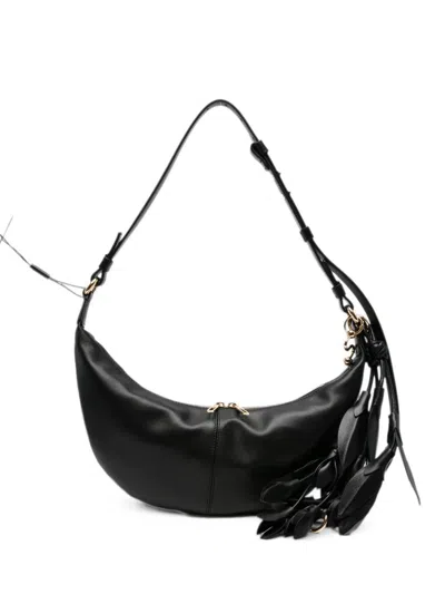 Sportmax Shoulder Bag With Feathers "spx Argenta" In Black