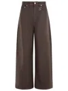 Sportmax Jeans With Belt Loops In Brown