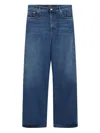 Sportmax Side-pleat Boyfriend Jeans In Blue