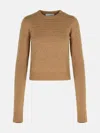 Sportmax Women Studded Wool-blend Sweater In Brown