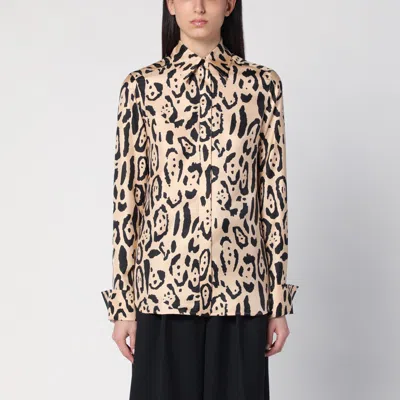 SPORTMAX SPORTMAX SILK ANIMAL PRINT SHIRT