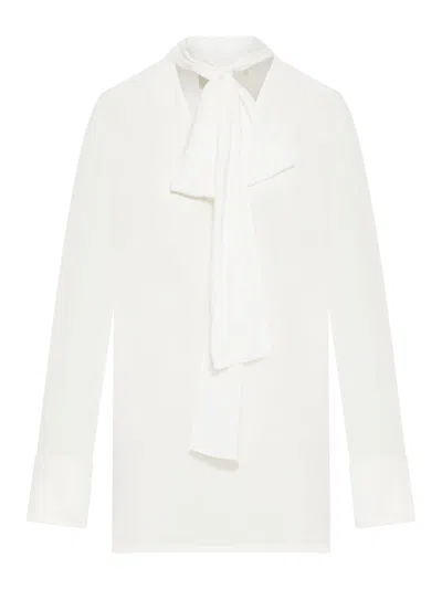 SPORTMAX SILK BLOUSE WITH SASH