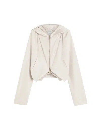SPORTMAX SILK KIMONO JACKET - BEIGE