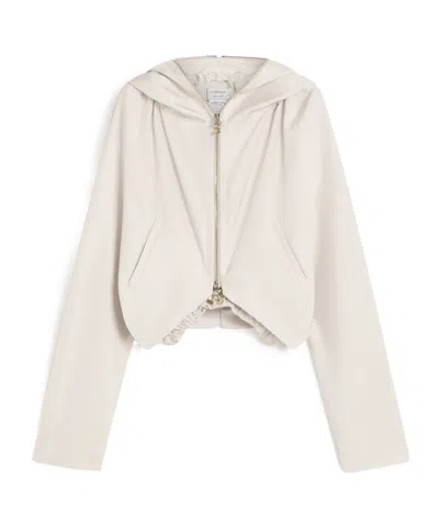 Sportmax Silk Kimono Jacket In Neutral